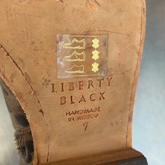 Liberty Black “leopard” leather boots. New with tags from Sundance. - Picture 10 of 10